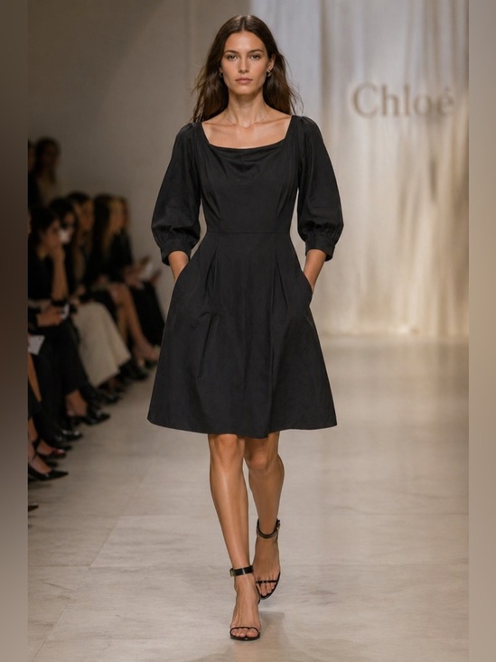 Chloe Dresses & Skirts - Chloé Silk Blend Dress NWOT | Tie Waist, Pockets, Minimalist Parisian Style